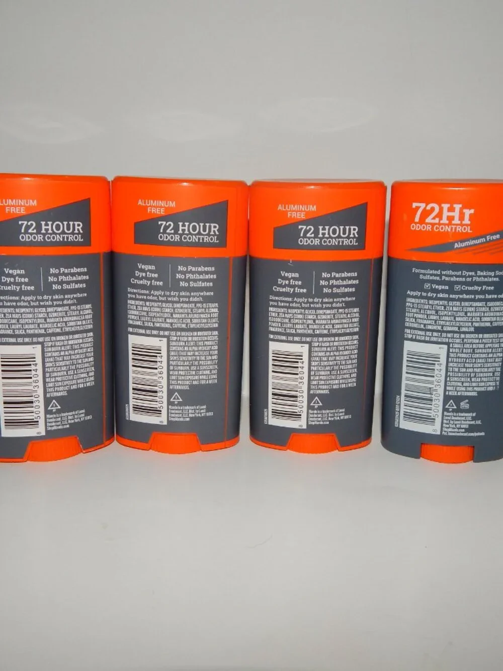 4 Mando Whole Body Deodorant MT FUJI Smooth Solid 2.6oz Ea